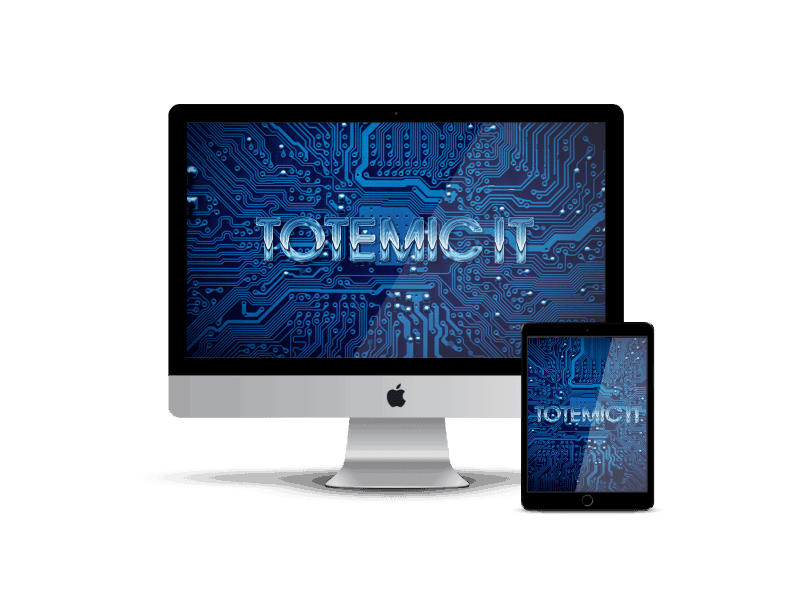 Totemic IT on Macbook and tablet